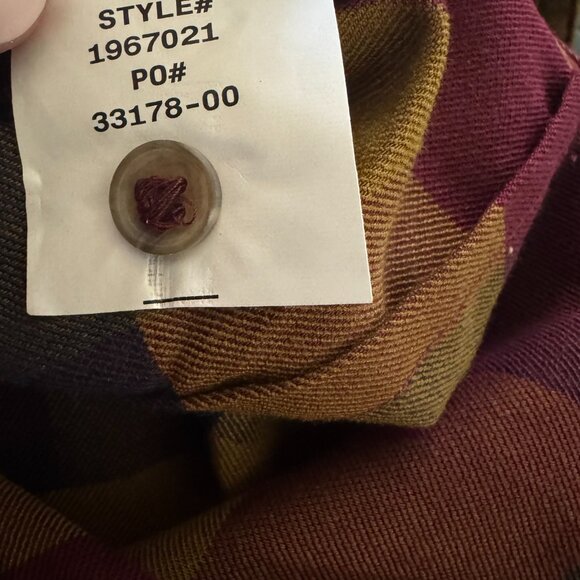 prAna Meadow Run Flannel – Small, New With Tags, Antique Bronze, Deep Red & Gold - Picture 10 of 11
